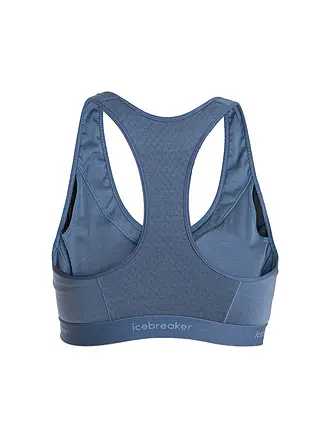 ICEBREAKER | Reggiseno sportivo da donna Racerback Merino 125 a basso supporto | blau